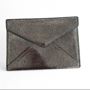 Rebecca Minkoff Metallic Envelope Clutch